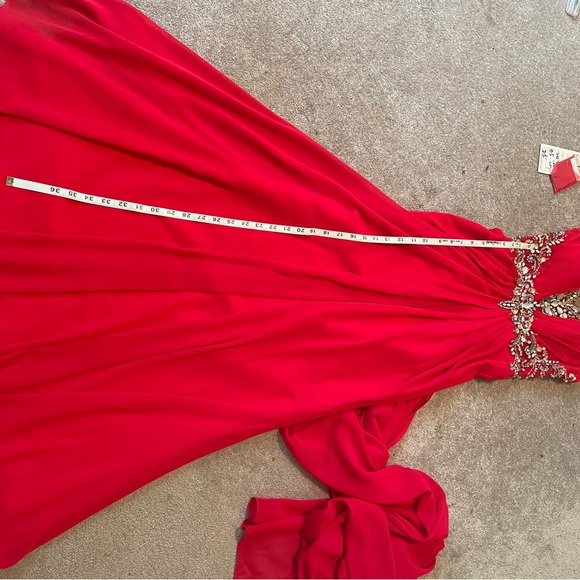 Beautiful red sequin prom or pageant dress. - Picture 9 of 9